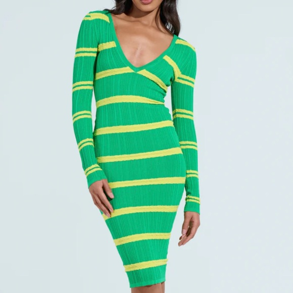 New Akira FEELING LUCKY MIDI DRESS - Picture 4 of 12